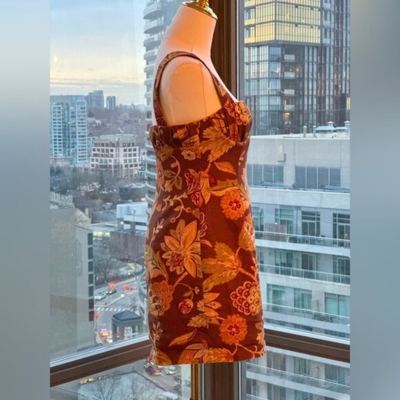 🆕 SIR THE LABEL 🧿 NWOT Floral Linen Minidress, Mojave Print - Sz 1 US XS - Picture 9 of 16